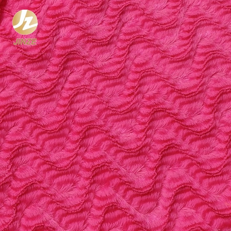 JZ Wholesale Custom Knitted Polyester PV Plush Fabric Plain Fleece Toys Home Textile Blanket Brush Dyeing Options Available