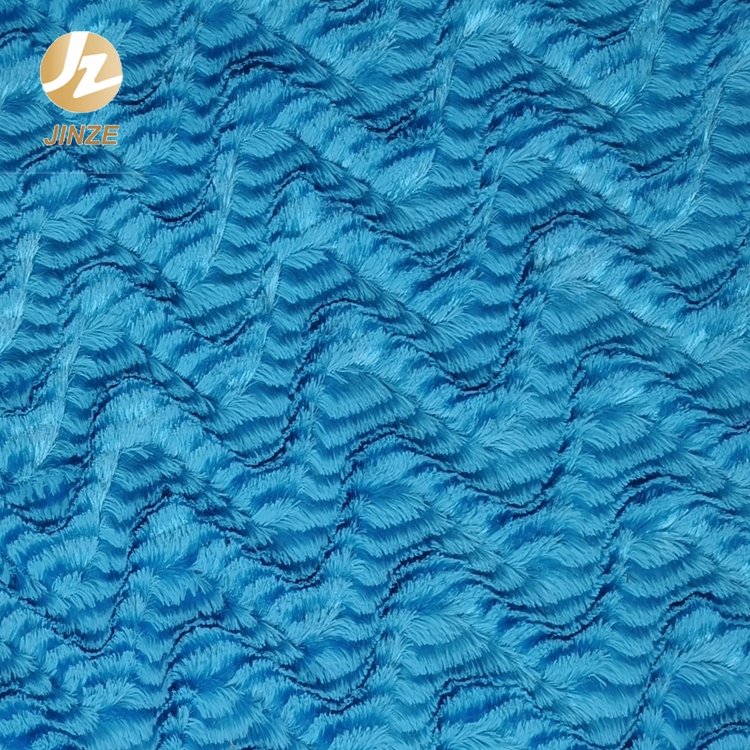 JZ Wholesale Custom Knitted Polyester PV Plush Fabric Plain Fleece Toys Home Textile Blanket Brush Dyeing Options Available
