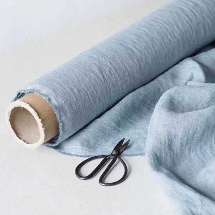 QDTEX Wholesale linen curtain fabric customized 280cm linen fabric for curtains linen