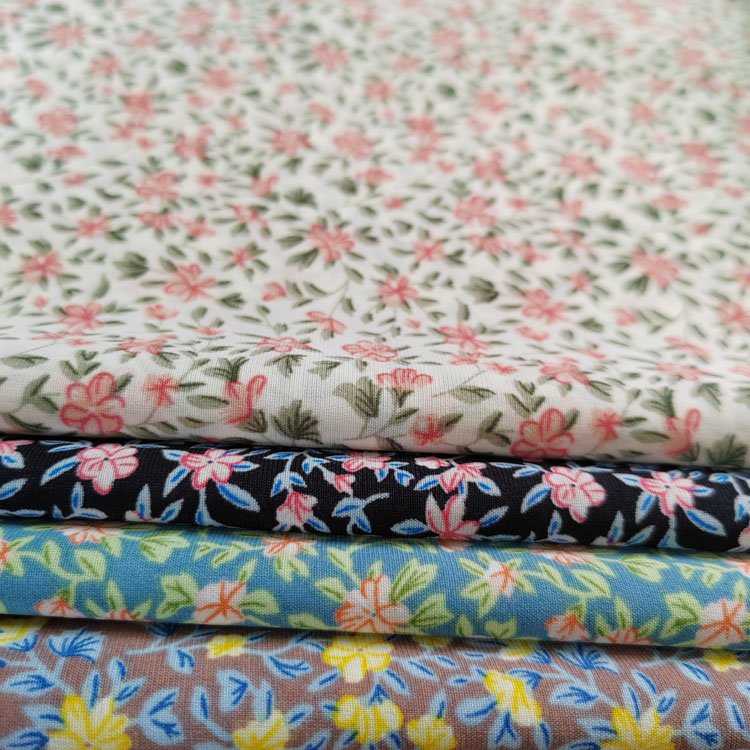 Good Quality 4way Stretch Fabric Spandex Polyester Rayon Floral Printed Fabric For Girls And Women