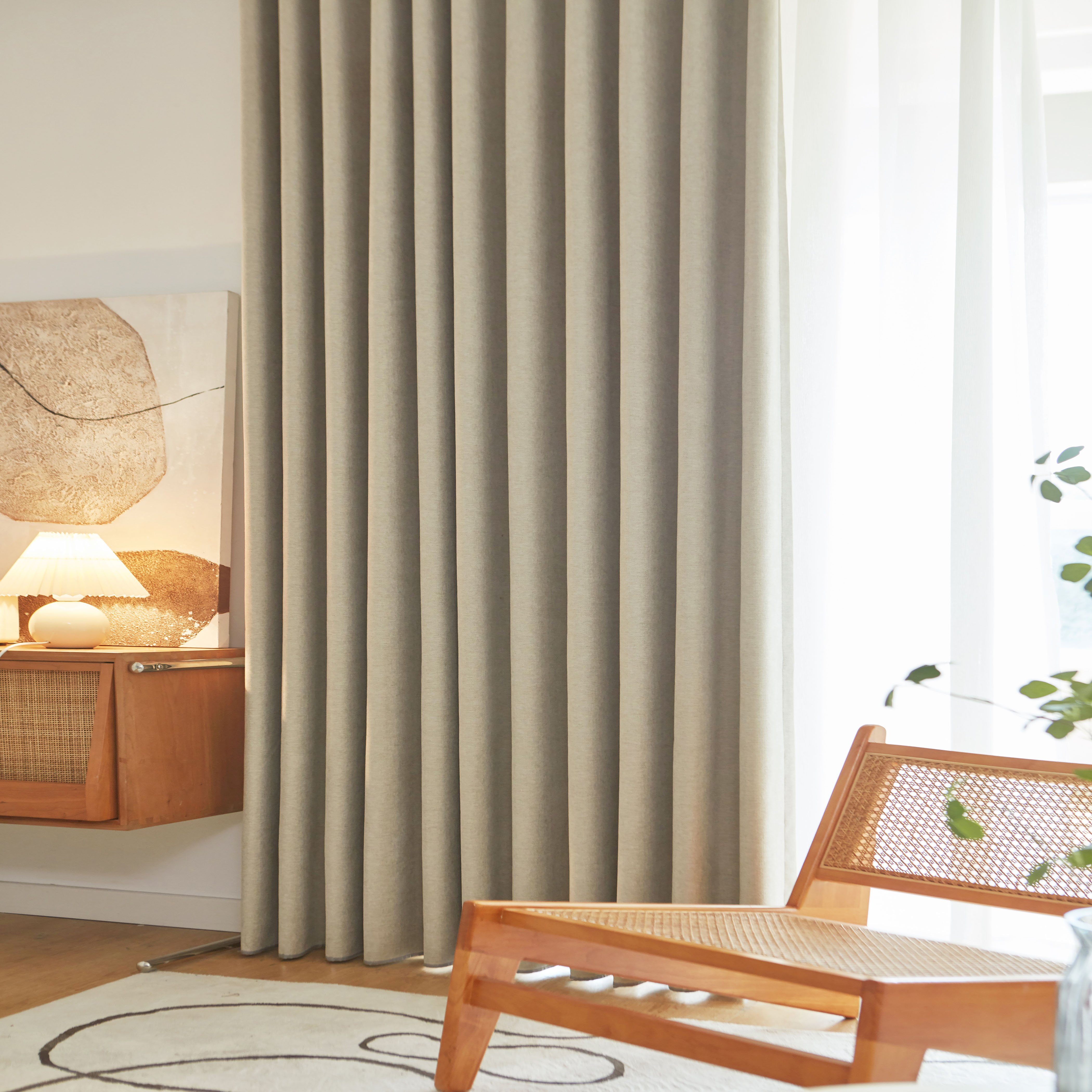 Blackout curtain bedroom 2024 new thickened Chenille living room light luxury modern simple high-grade blackout curtain