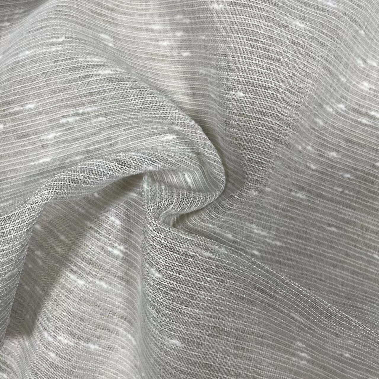 Dot Line Striped Pattern Hotel Flame Retardant Curtain Sheer Fabric