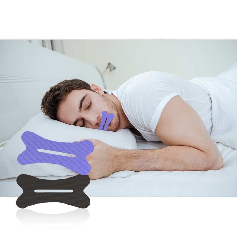 private logo mouth tape with tabs for easy peeling bamboo silk mouth strips sleeping better scented lip tapes