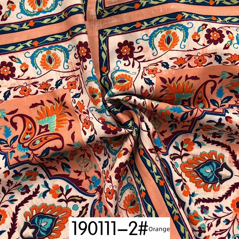100% Viscose Printed Woven Fabric for Dress Skirt Shirt
