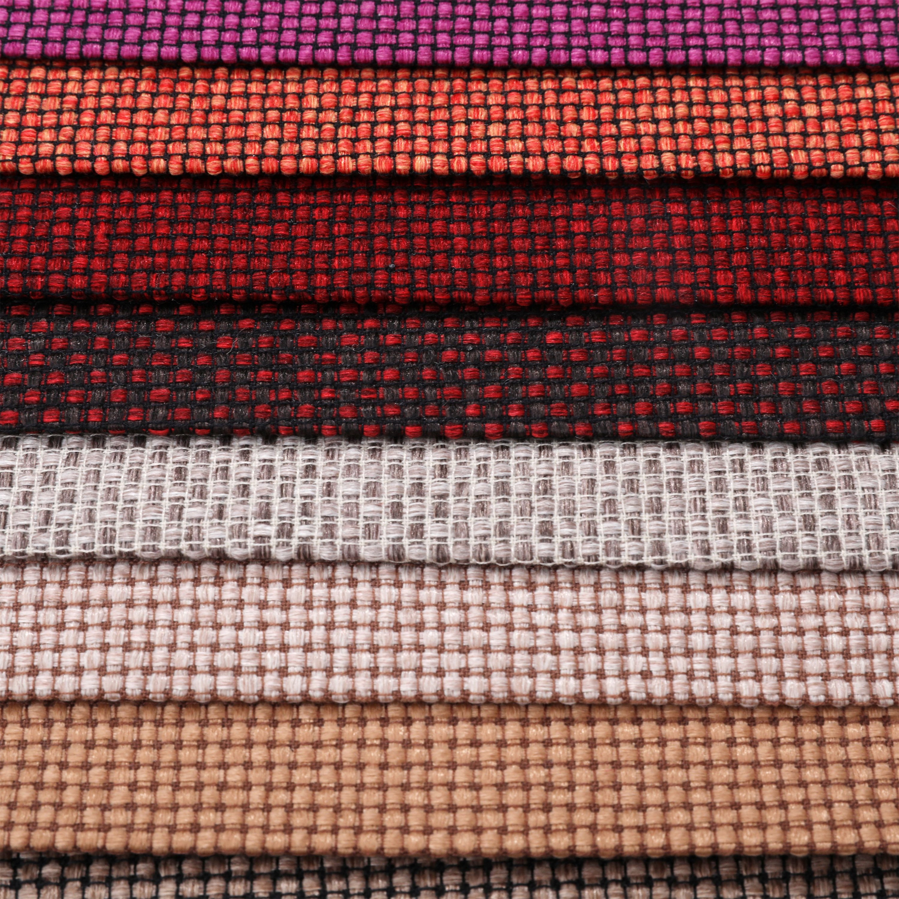 Upholstery Polyester linen look faux linen yarn dye sofa fabric cushion cover fabric furniture hometextile