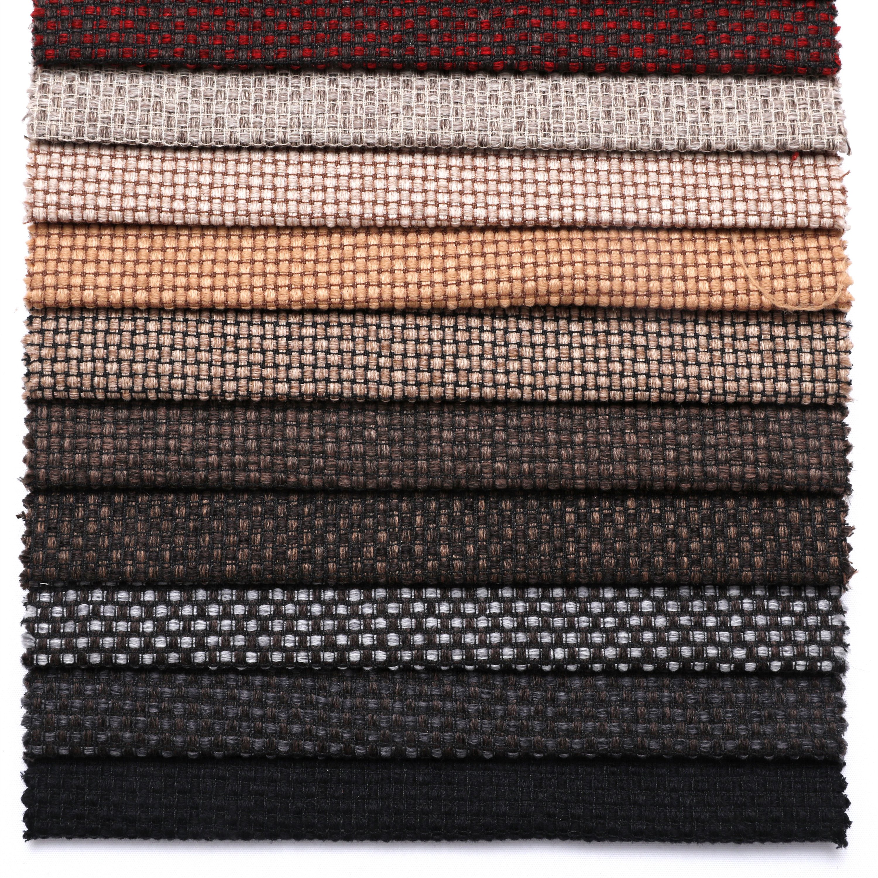Upholstery Polyester linen look faux linen yarn dye sofa fabric cushion cover fabric furniture hometextile