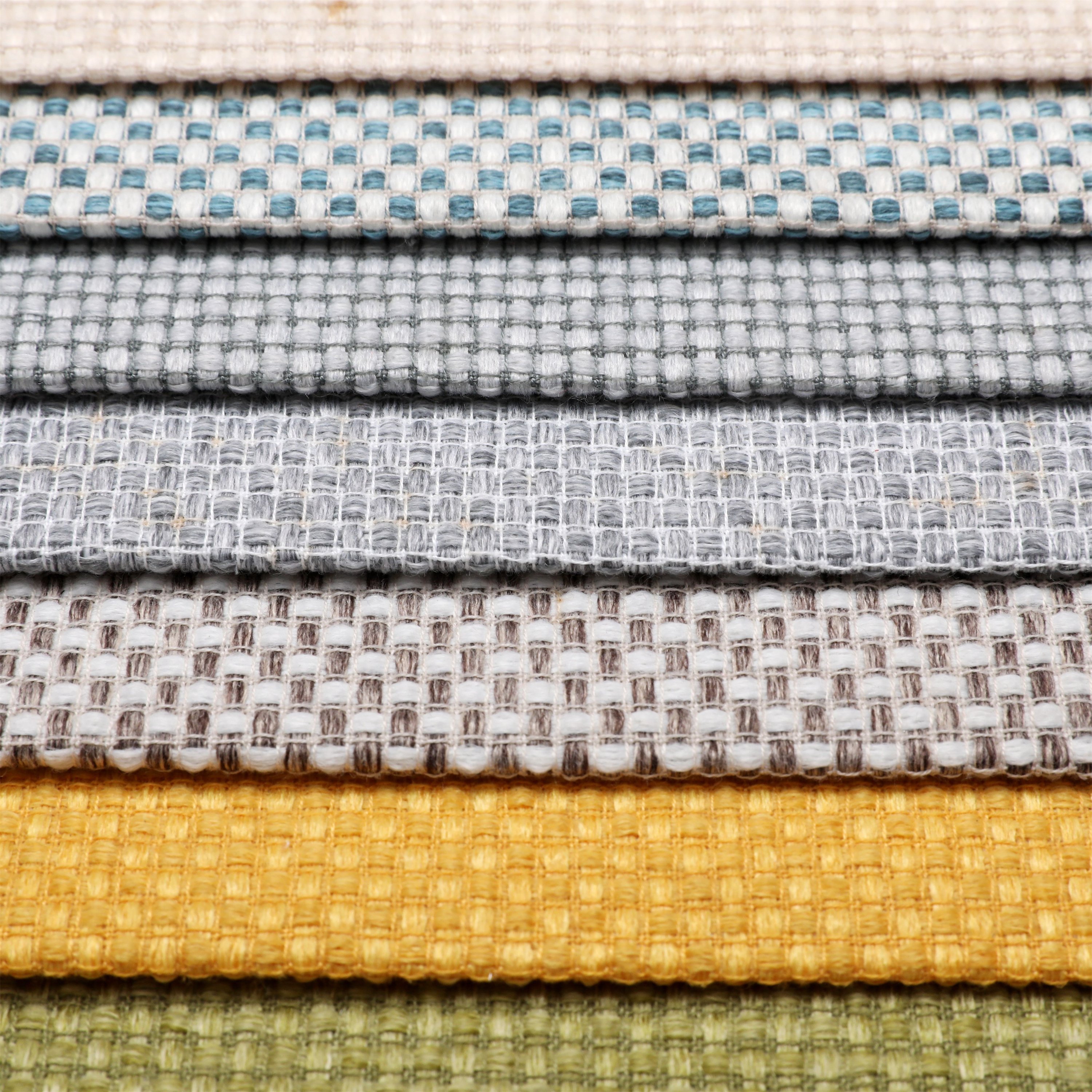 Upholstery Polyester linen look faux linen yarn dye sofa fabric cushion cover fabric furniture hometextile