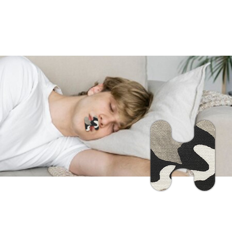 customized sleep tape natural lavender scent mouth strips sleeping breathing right lip shape mouth tape