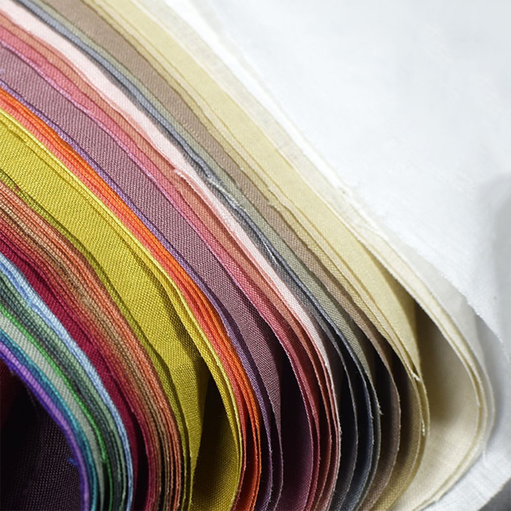 Solid color soft 100% linen fabric organic material pure natural flax for sewing diy handmade clothes patchwork fabric