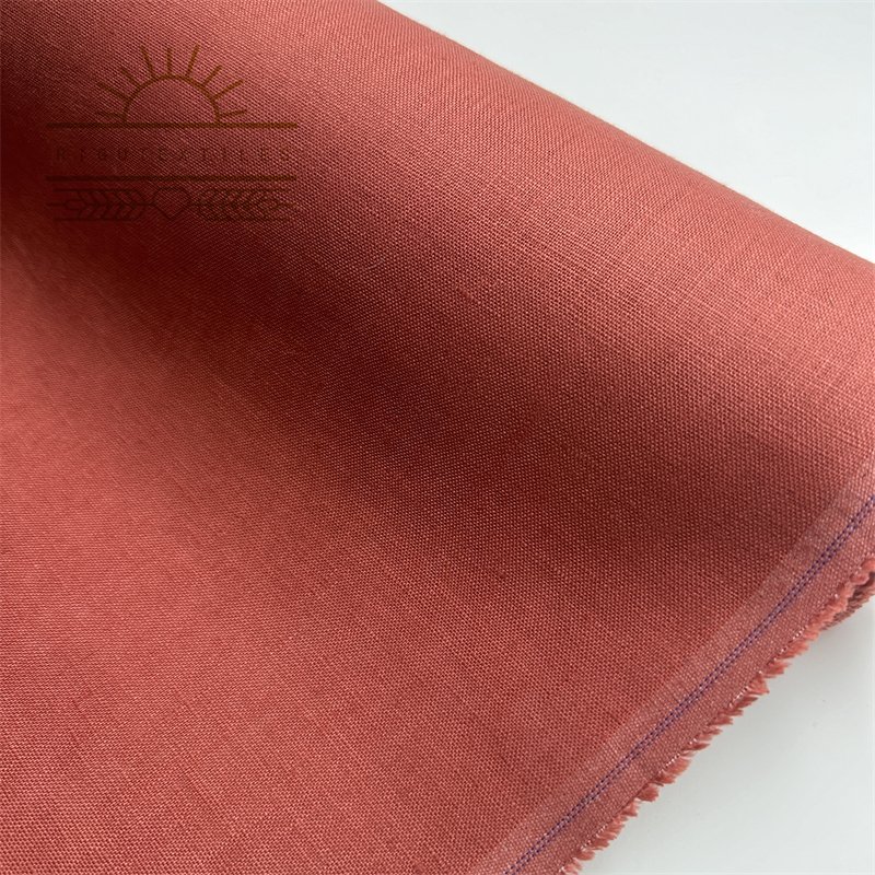 RIGU Textiles Organic 100% French Flax Linen Fabric Weight Pure French Flax Washed Linen Fabric