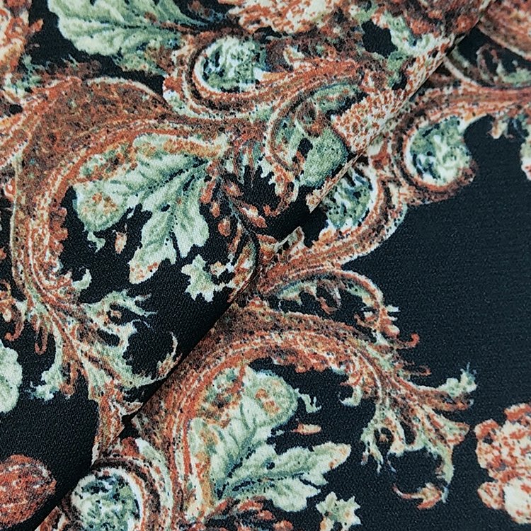 High Quality Custom Printed Fabric 100% Polyester Material Woven Fabric For T Shirt