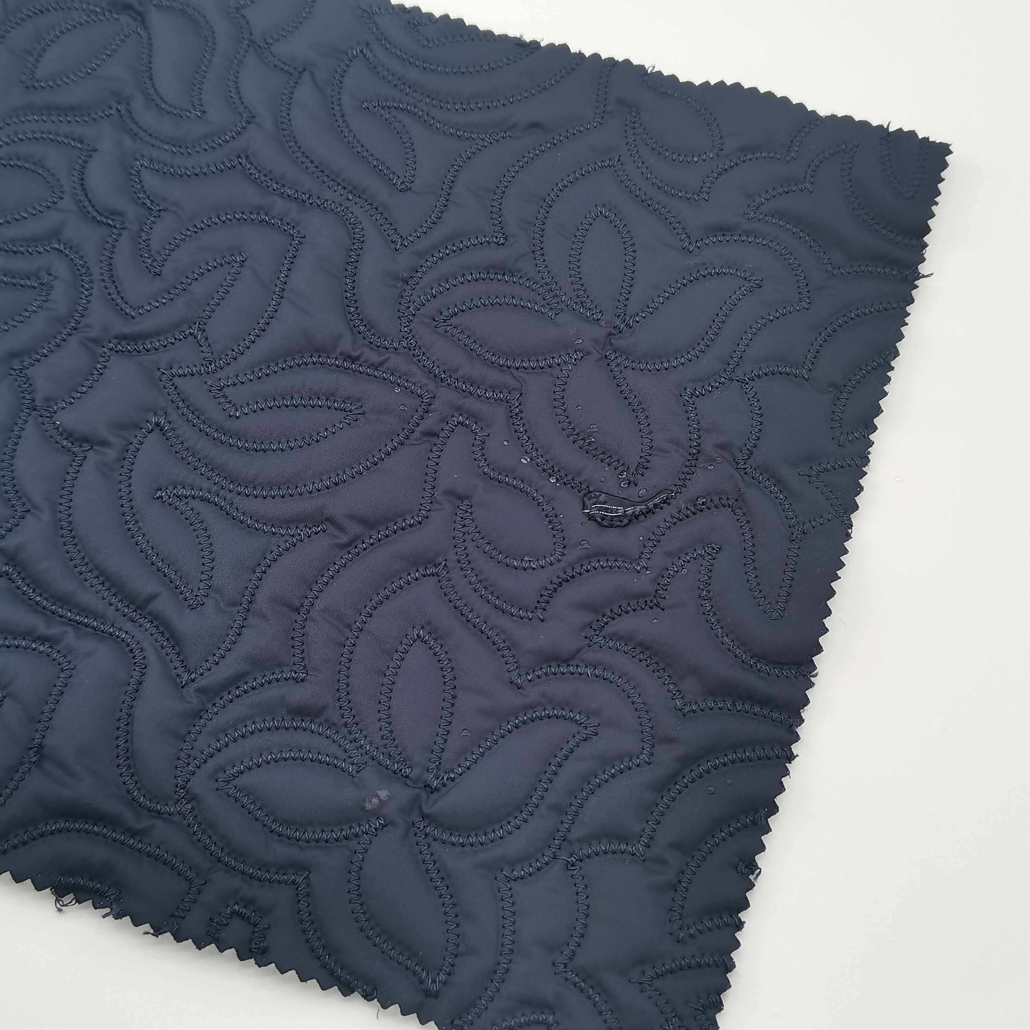 Moquan available black polyester quilt fabric for coat