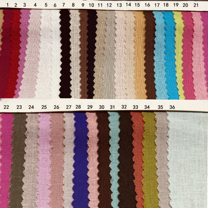 Wholesale New Materials 100% linen fabric/linen embroidered fabric With fast shipments
