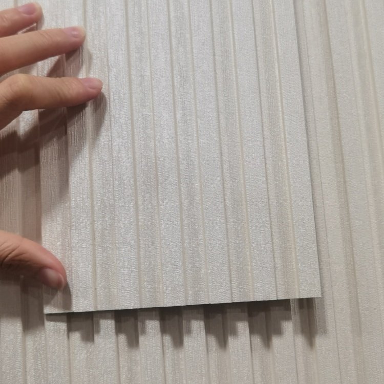 Bamboo-Fiber-Wall-Panel Fluted Fabric PVC Decorative Textured Black 3d Backlit Wall Panels Waterproof WPC Wall Cladding Board