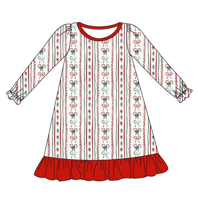 Wholesale Christmas Kids Clothing Bamboo Zipper Sleeper Pajama Set Custom Christmas Print Bamboo Clothes For Baby Girls Boys