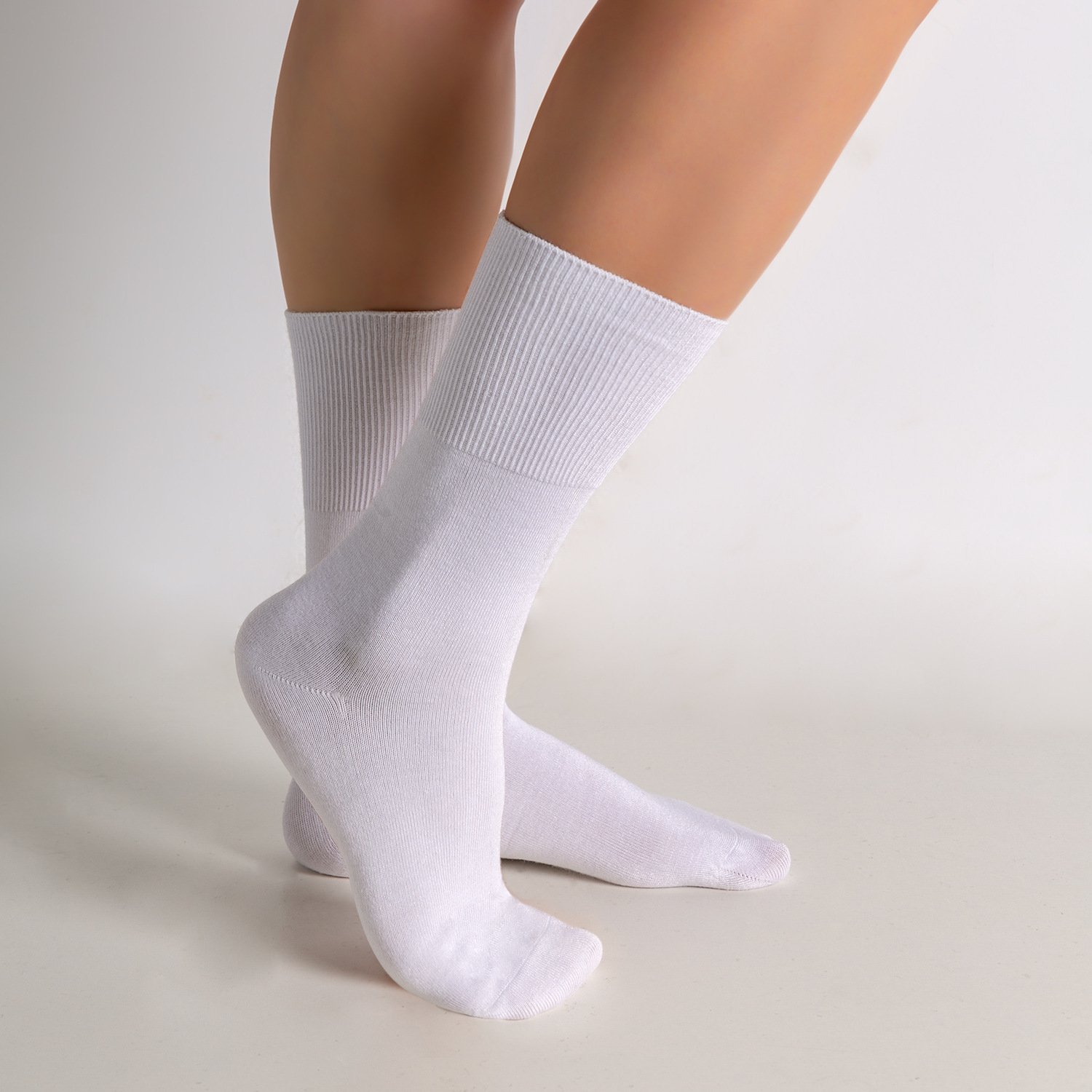 Top sale Bamboo Seamless Diabetic Socks Soft Mens crew Socks Logo Customize unisex diabetic socks