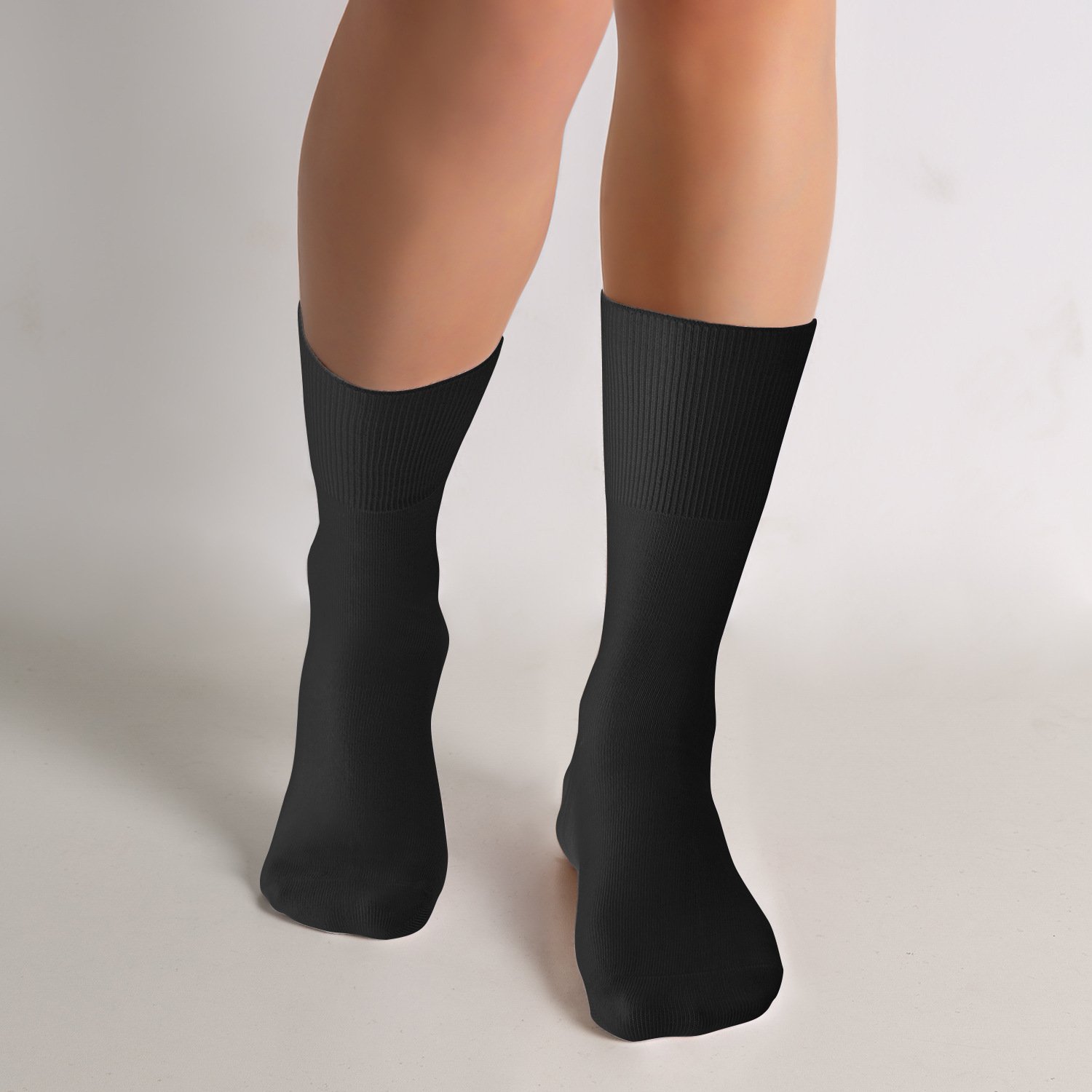 Top sale Bamboo Seamless Diabetic Socks Soft Mens crew Socks Logo Customize unisex diabetic socks