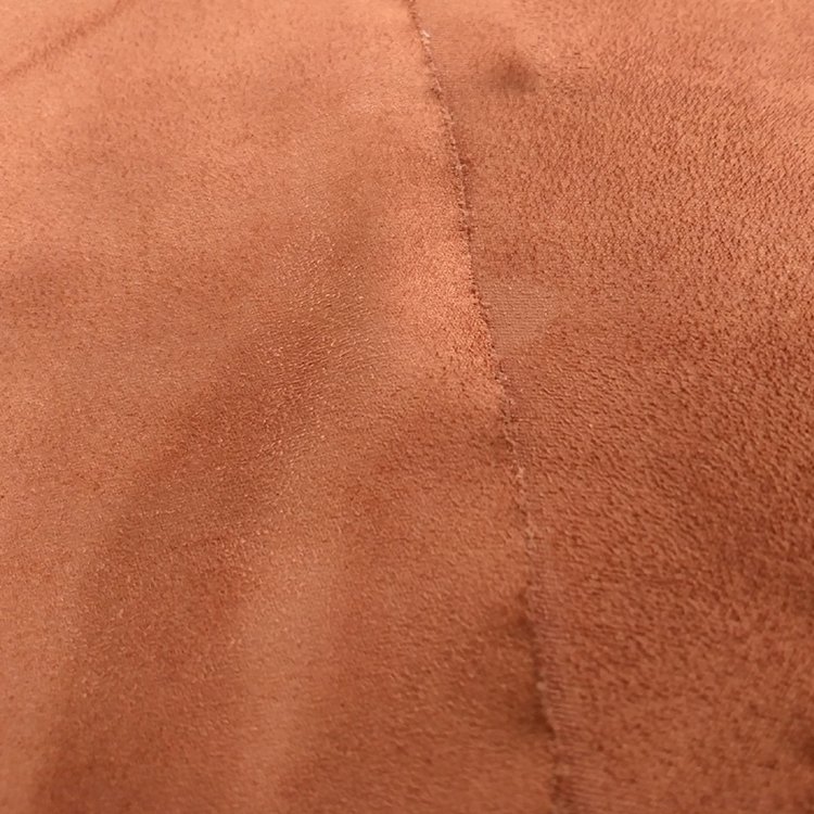Smooth Microfiber Polyerester Solid Knitted Suede Fabric,Red 100% Polyester Fabric Suede Leather