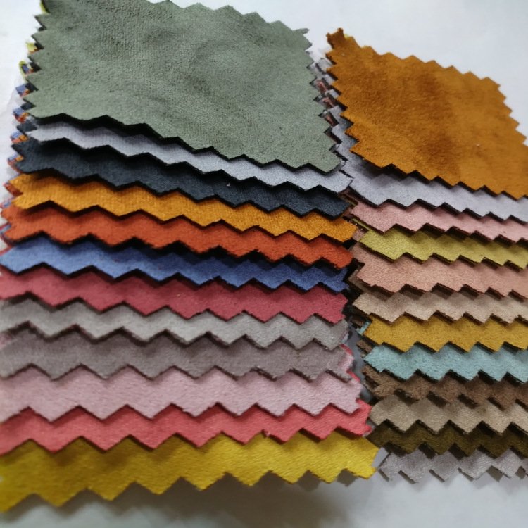 Smooth Microfiber Polyerester Solid Knitted Suede Fabric,Red 100% Polyester Fabric Suede Leather