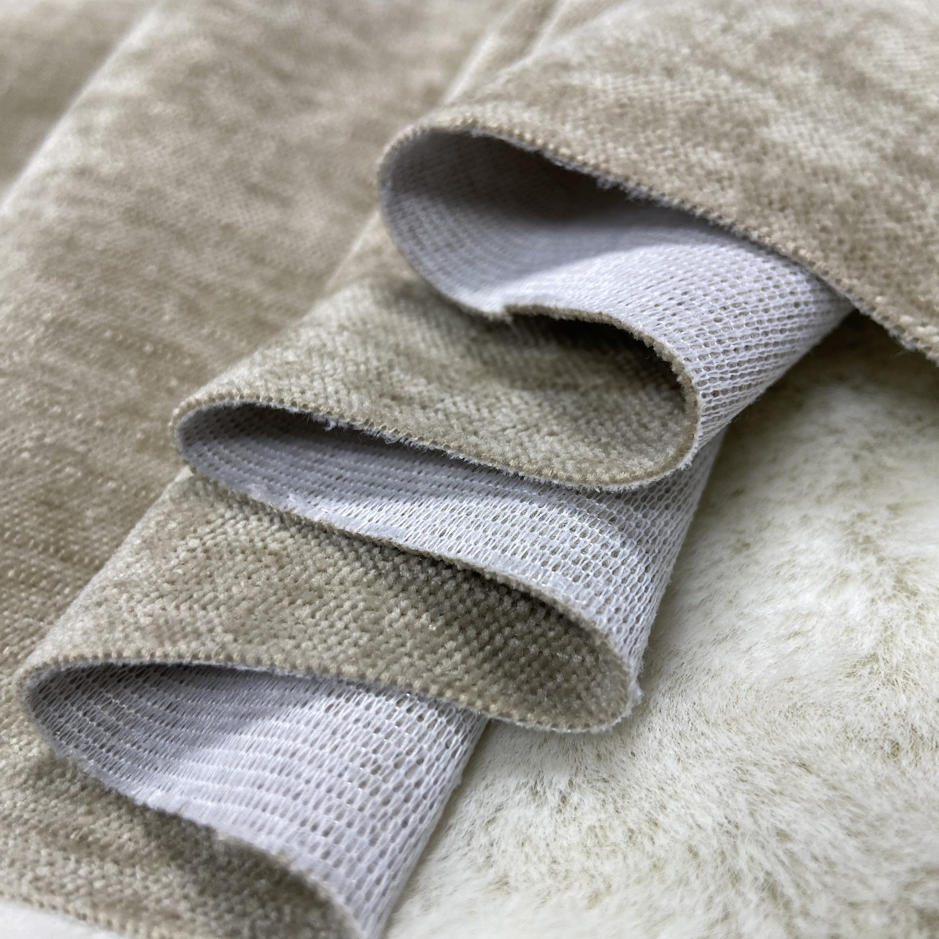 Wholesale high quality imitation linen chenille fabric luxury 390 GSM weight fabric for furniture textile