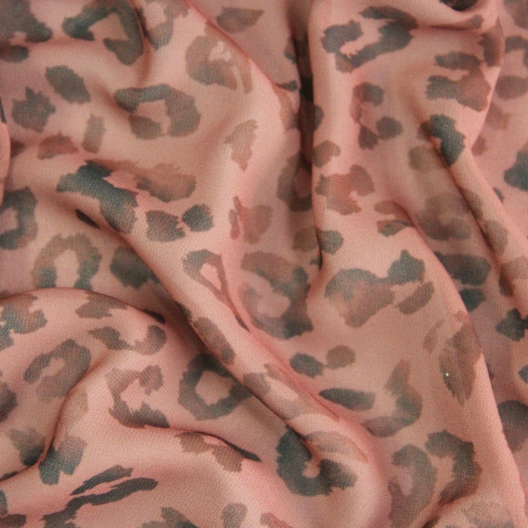 Animal leopard print fabric 75D 100%polyester chiffon print fabric for lady's dress