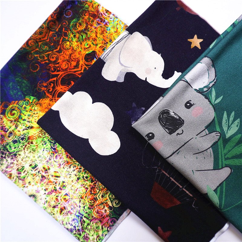 Free Sample Soft Bamboo Fabric Custom Printed 95% Bamboo Cotton 5% Lycra for Baby Cloth, 230-250GSM Cotton / Bamboo Fiber 58/60"