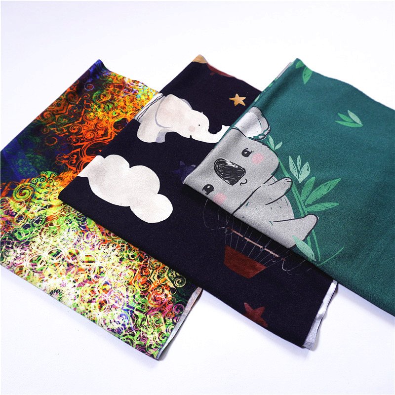 Free Sample Soft Bamboo Fabric Custom Printed 95% Bamboo Cotton 5% Lycra for Baby Cloth, 230-250GSM Cotton / Bamboo Fiber 58/60"