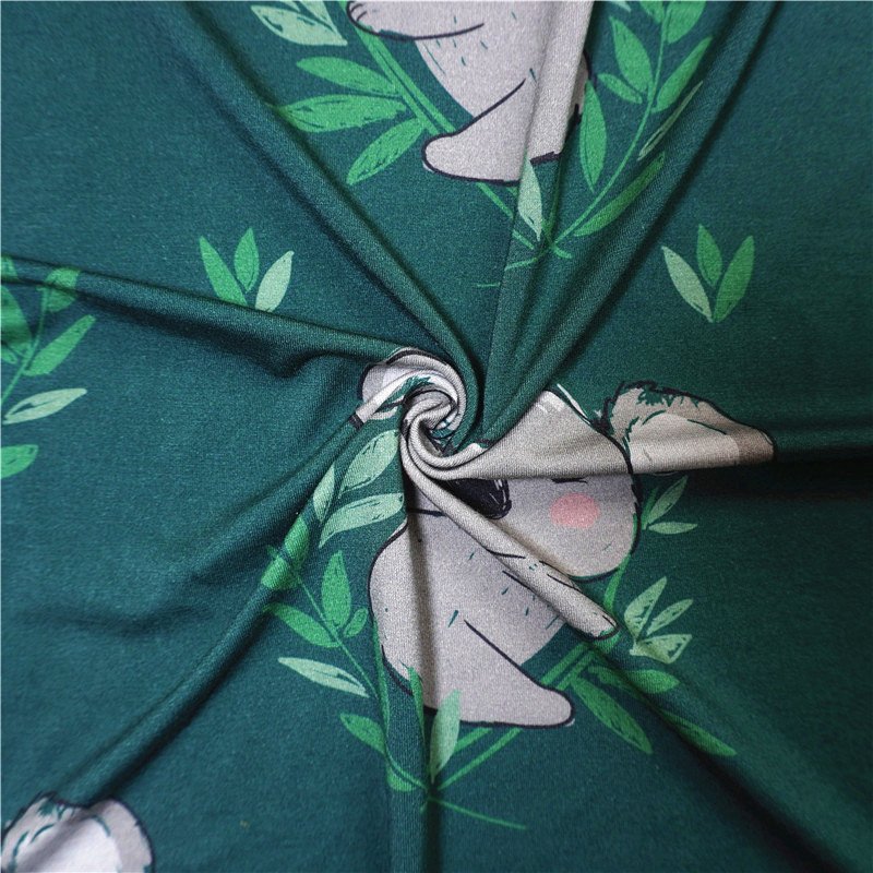 Free Sample Soft Bamboo Fabric Custom Printed 95% Bamboo Cotton 5% Lycra for Baby Cloth, 230-250GSM Cotton / Bamboo Fiber 58/60"