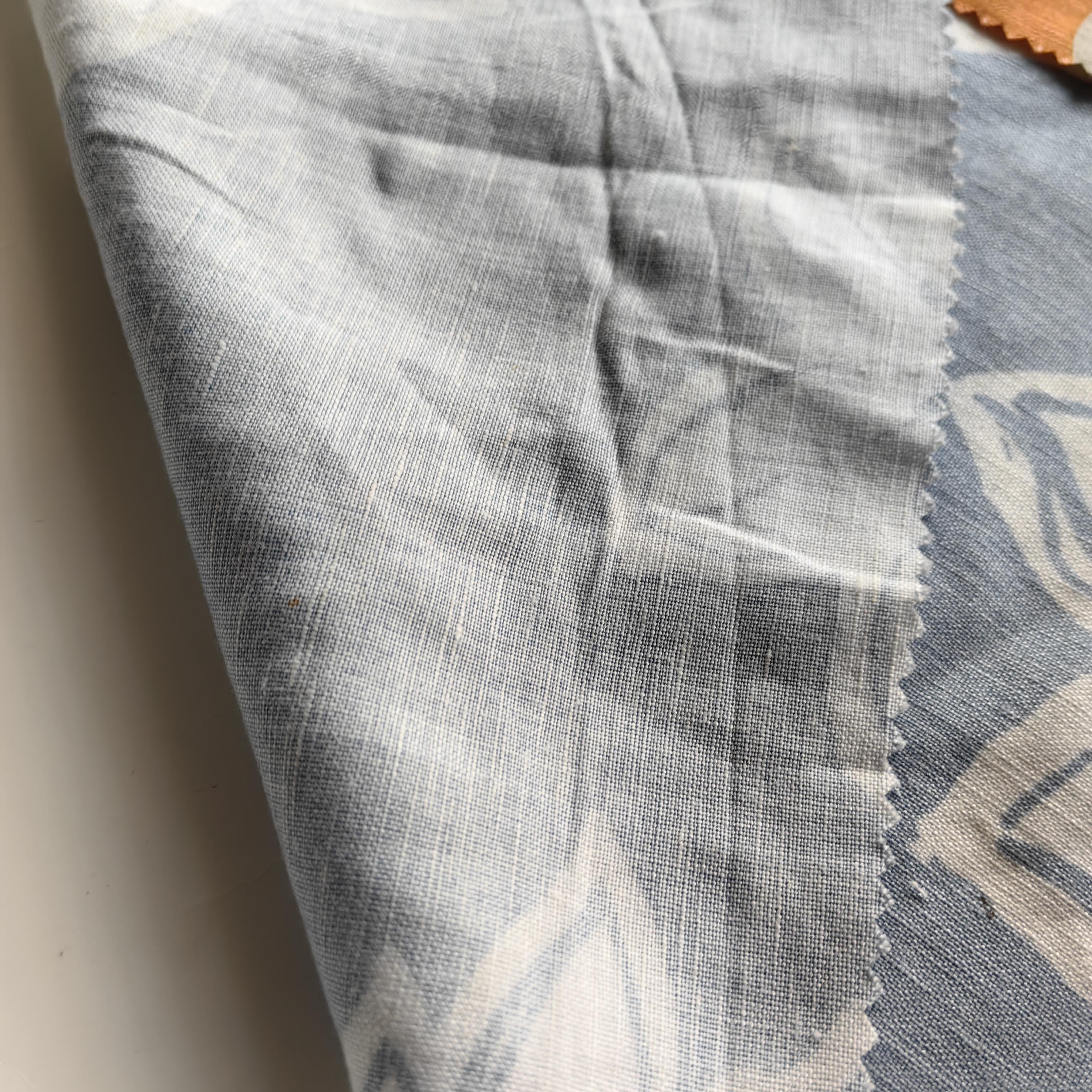 Price favorable custom print 180gsm middle weight linen fabric printed linen fabric for clothing