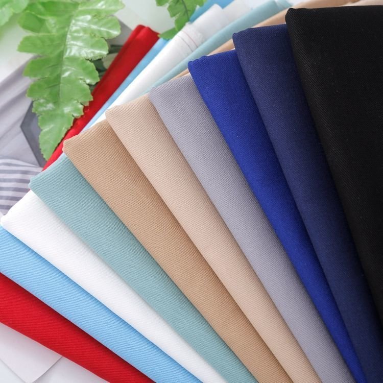 Factory Supply 16S*12S 65% Polyester 35% Cotton TC 280GSM Dyed Fabric Twill Workwear Fabric