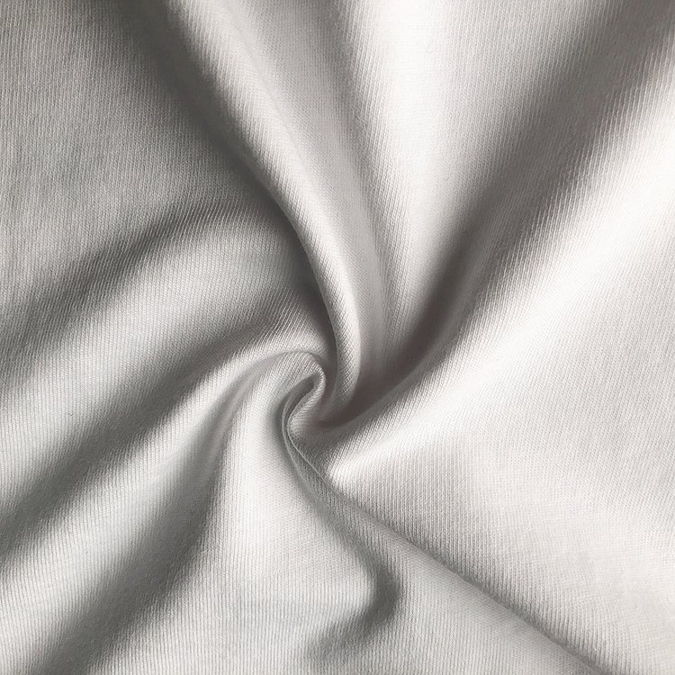 Wholesale High Quality organic 100% Cotton Single Jersey Knit Fabric For Men Women clothes