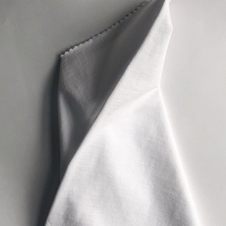 Wholesale High Quality organic 100% Cotton Single Jersey Knit Fabric For Men Women clothes