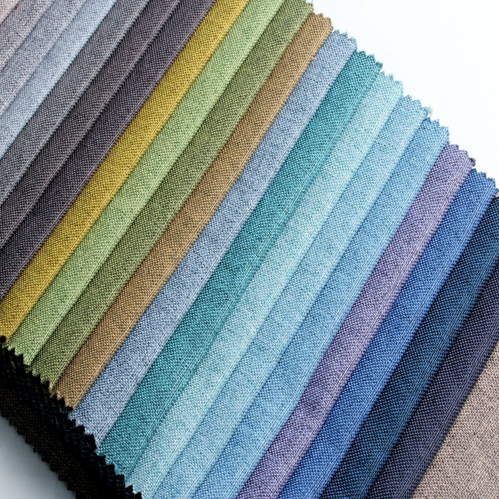 Upholstery polyester linen look faux linen sofa fabric furniture fabric decorate fabric