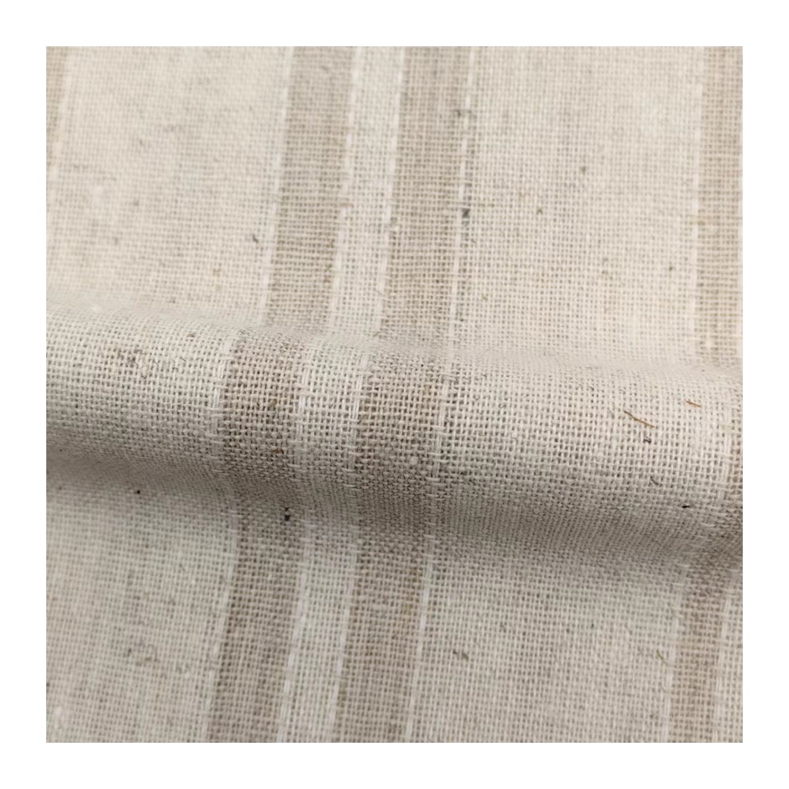 180GSM Natural Linen Fabric stripe Fabric Cotton5% Linen10% Rayon30% Poly55% Plain eco-friendly fabric for clothing