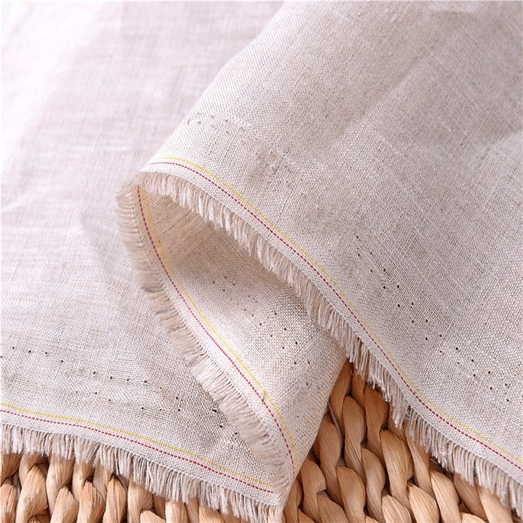 Wholesale French 100% Linen Fabric Stone Washed Manufacturers Plain Dyed Lithuanian Stonewashed Linen Fabrics For Clothing