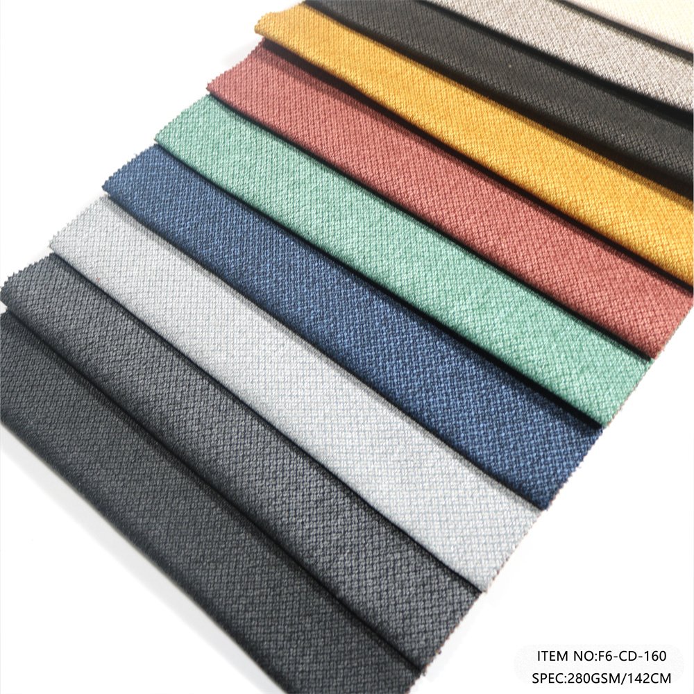 Hometextile Waterproof linen polyester sofa upholstery fabrics warp knitting living room furniture upholstery fabrics