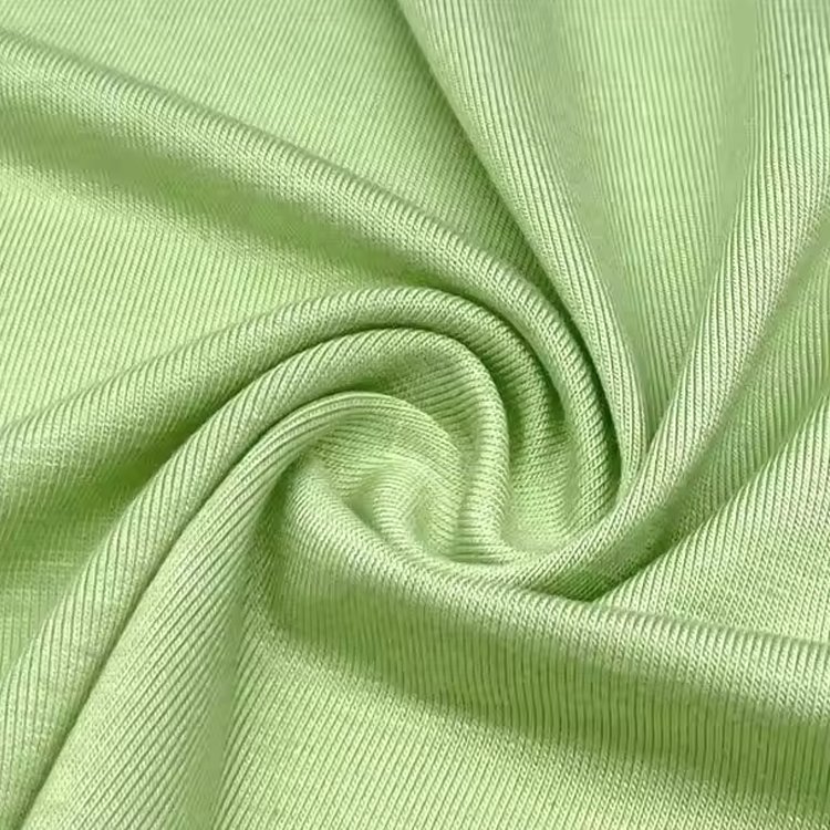 Natural anti-bacteria 95% bamboo 5% spandex fabric knit jersey shirt fabric wholesale bamboo viscose fabric for dress