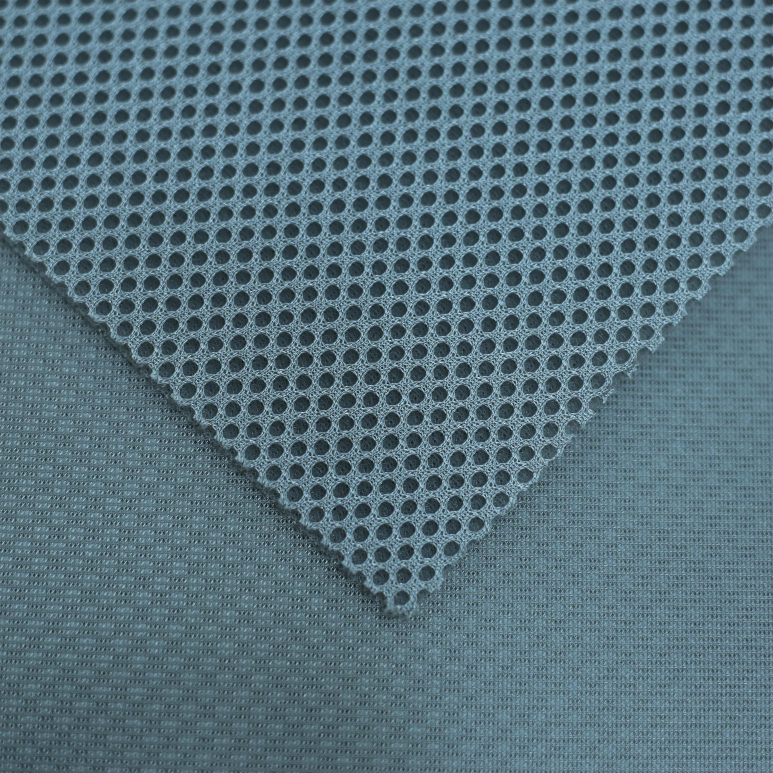 Hot Sell 3D Blue Color Net Mesh Fabric 2022 Cheap Fashion Backpack Jiangsu Warp Knitting 100% Polyester Plain A4 Paper Size