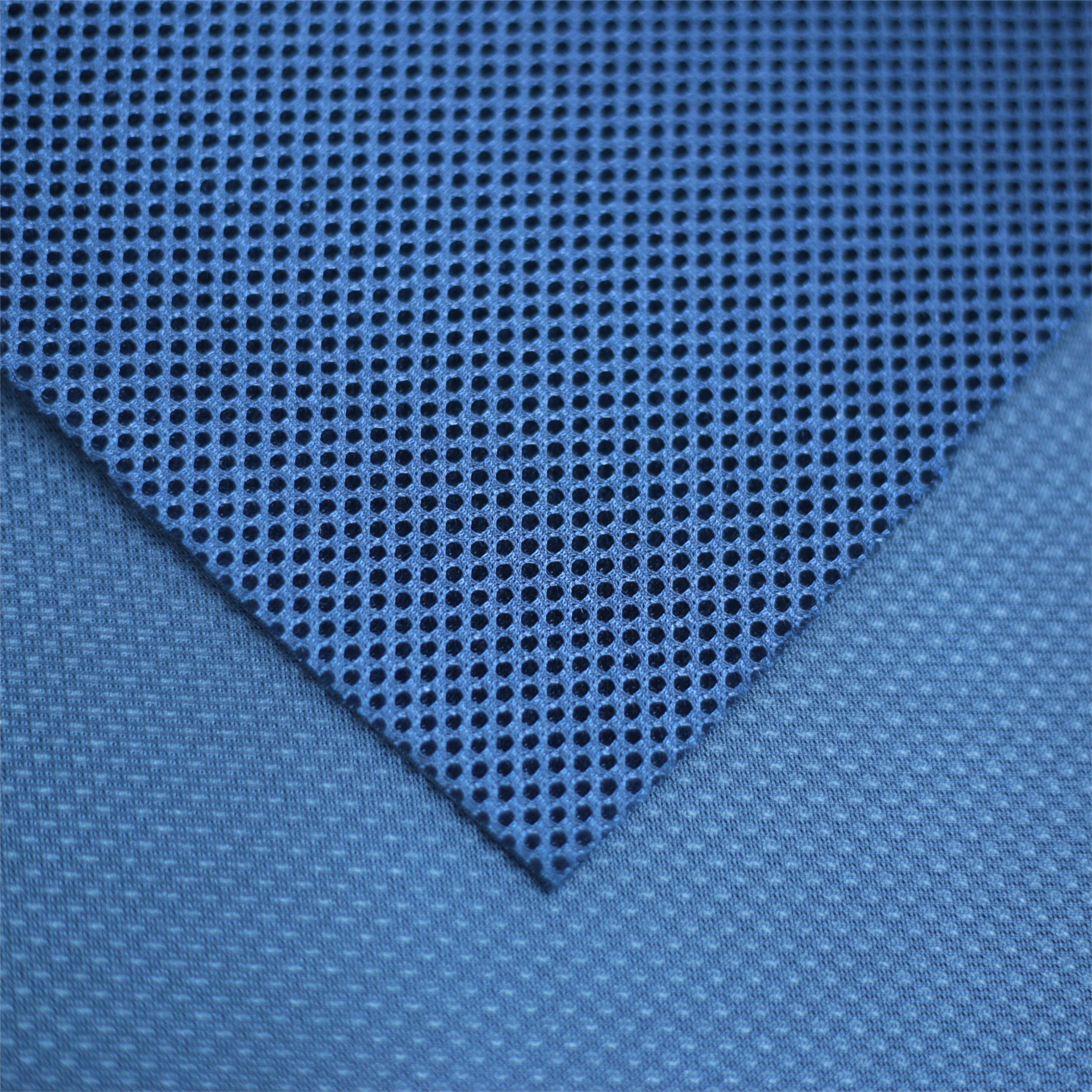 Hot Sell 3D Blue Color Net Mesh Fabric 2022 Cheap Fashion Backpack Jiangsu Warp Knitting 100% Polyester Plain A4 Paper Size
