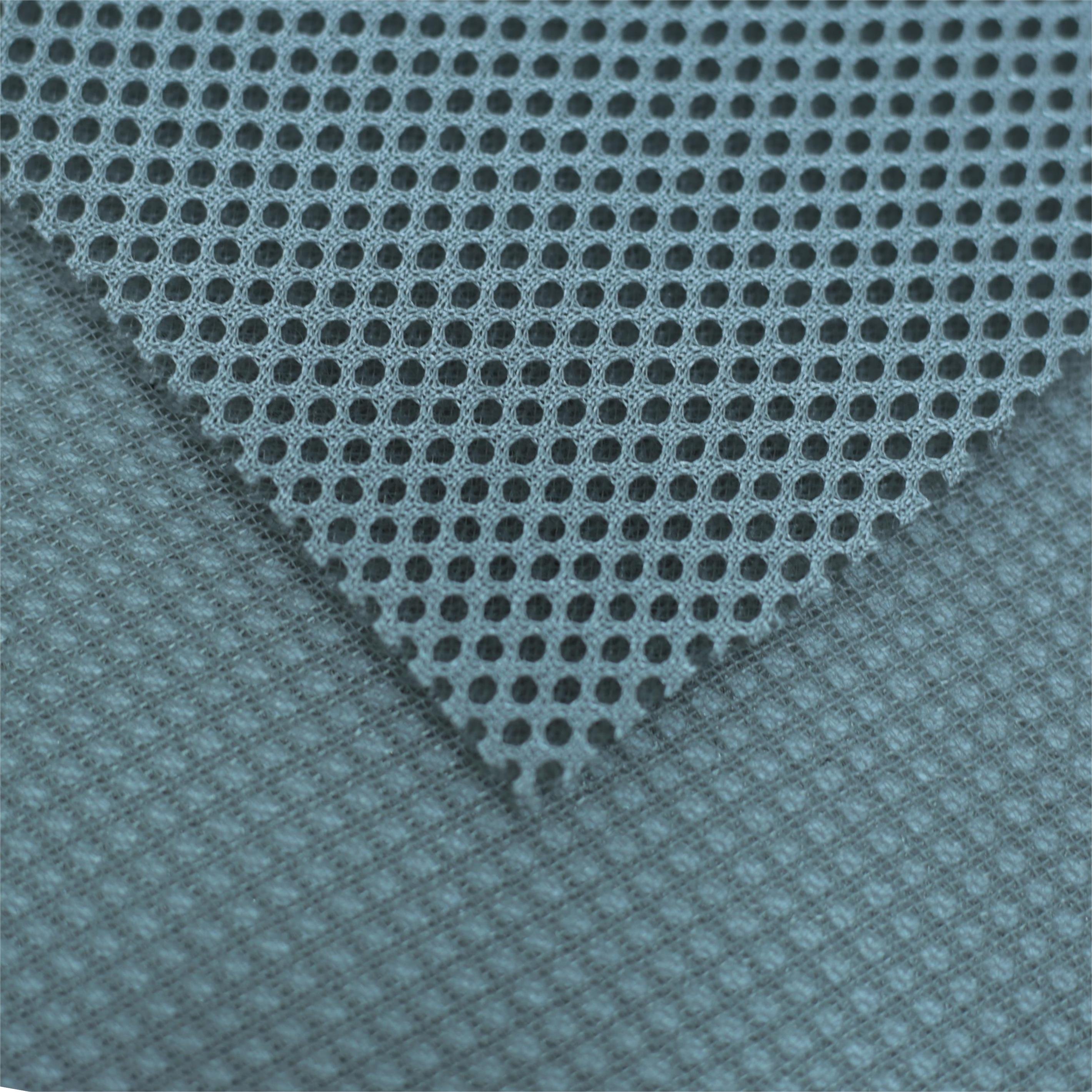 Hot Sell 3D Blue Color Net Mesh Fabric 2022 Cheap Fashion Backpack Jiangsu Warp Knitting 100% Polyester Plain A4 Paper Size