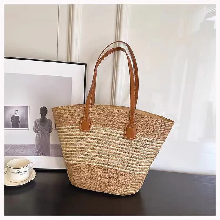 A32 Woven Bag Ladies Spring/summer Straw Shoulder Bag Large Capacity Popular Bag