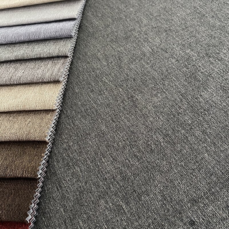 Quality sofa fabrics new design 100% Polyester linen fabric for sofa