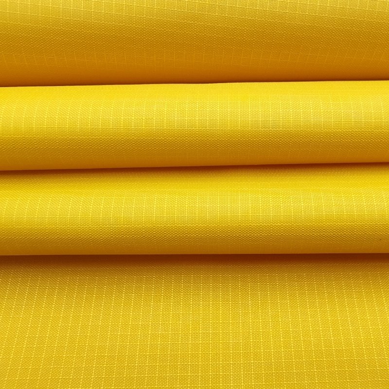 20000mm high waterproof polyester ripstop taffeta with clear PU membrane coating rain coat jacket cover tent tarpaulin fabric