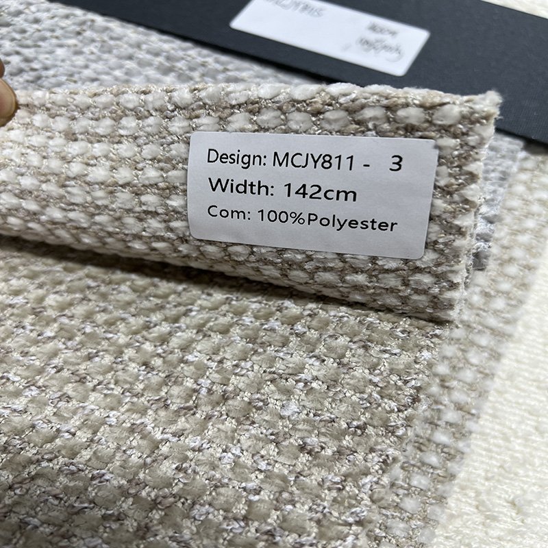 2024 new design arrived woven dyed shading texture 100% polyester luxury furniture classic sofa fabric