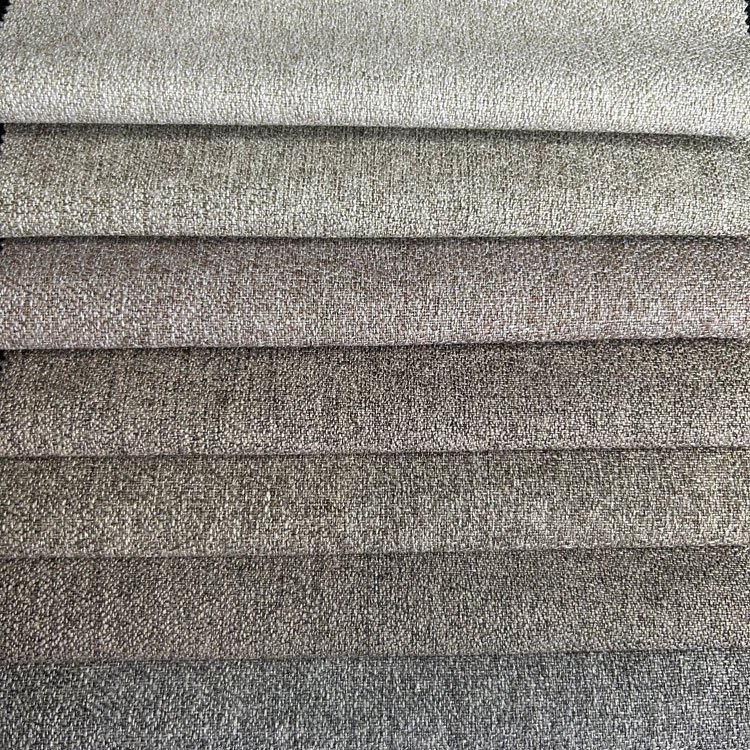100 polyester woven linen like fabric look linen imitation sofa linen look polyester fabric roll