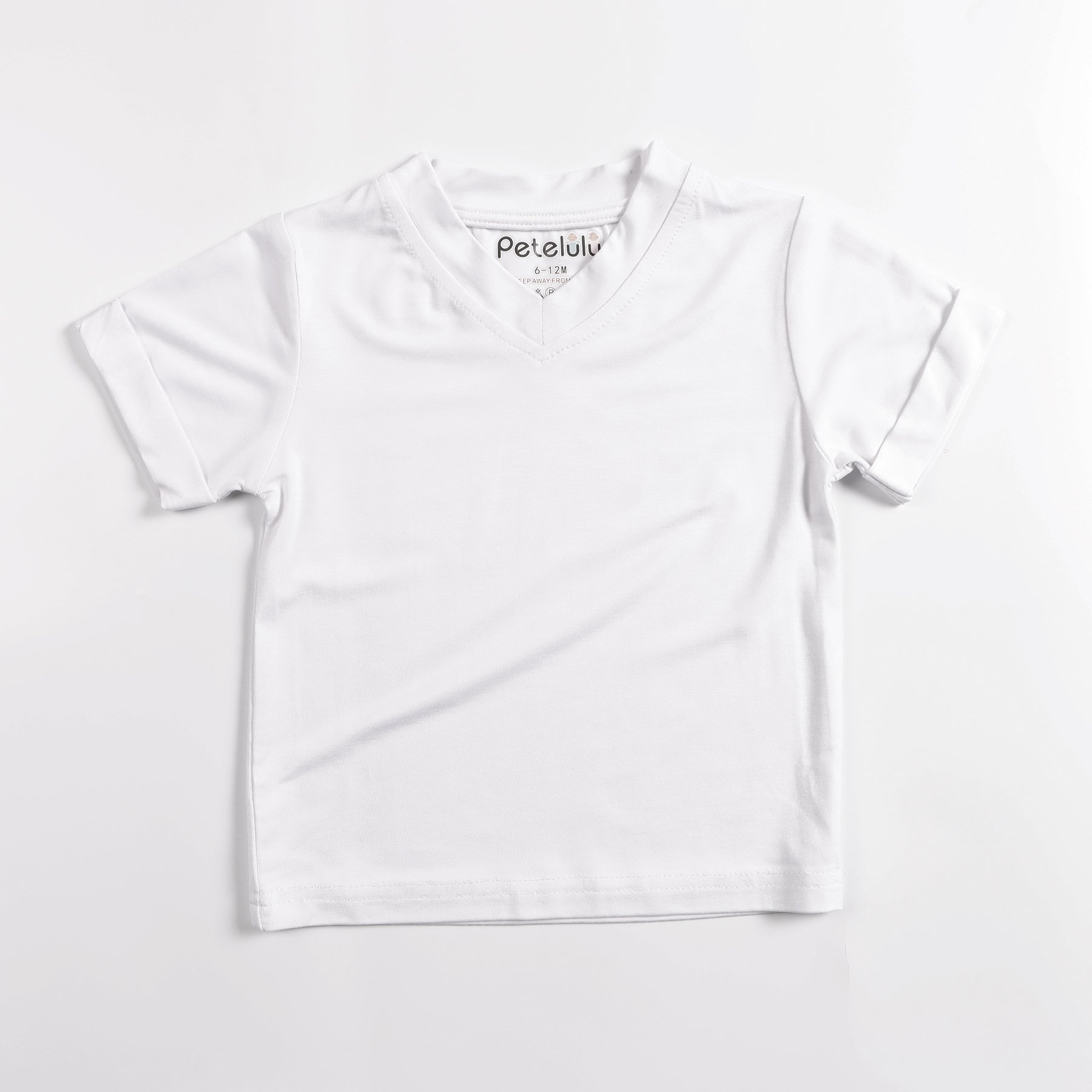 Wholesale customize Summer Baby Casual Sold Color Short Sleeves bamboo T Shirt Children Short Sleeve Tops Baby Clothing