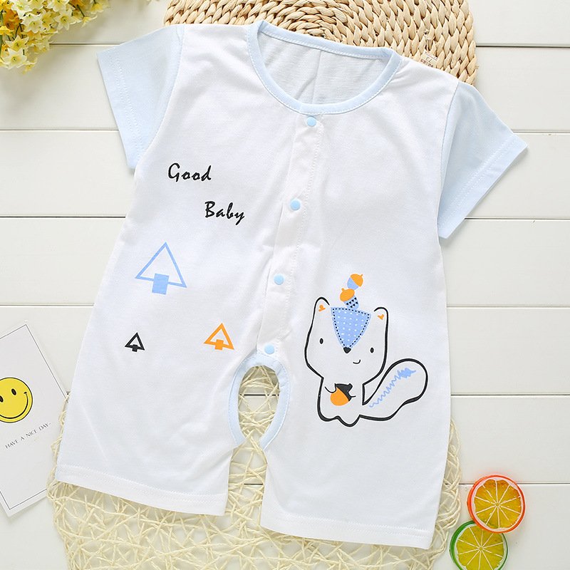 OEM Korean Kid Baby Girl Bamboo Shortsleeves Pants Sleepwear Onesie White Custom Pink Short Pajamas Kid With Button