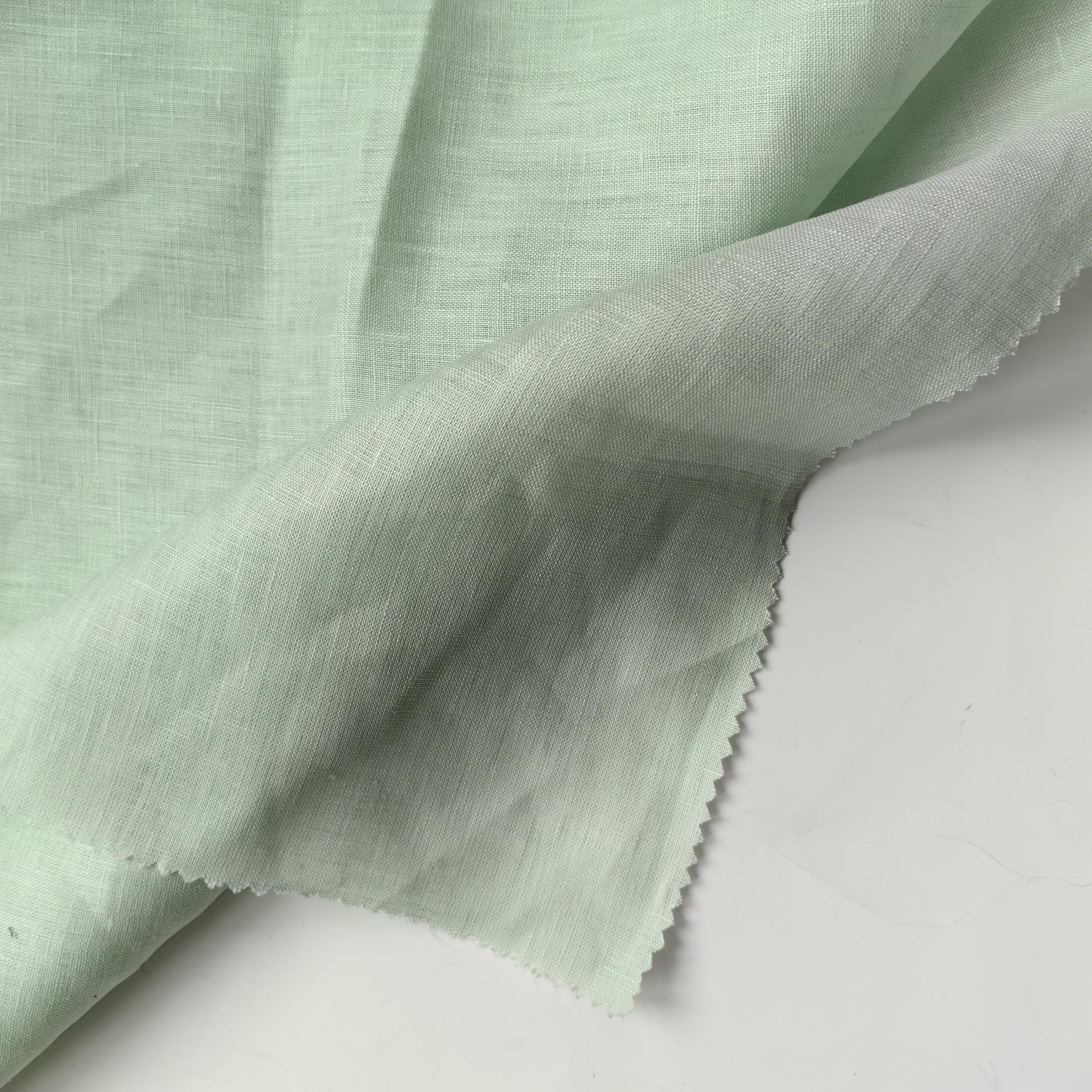 POPULAR SELLING SOFT HANDFEELING QUALITY 100%LINEN PLAIN DYED FABRIC