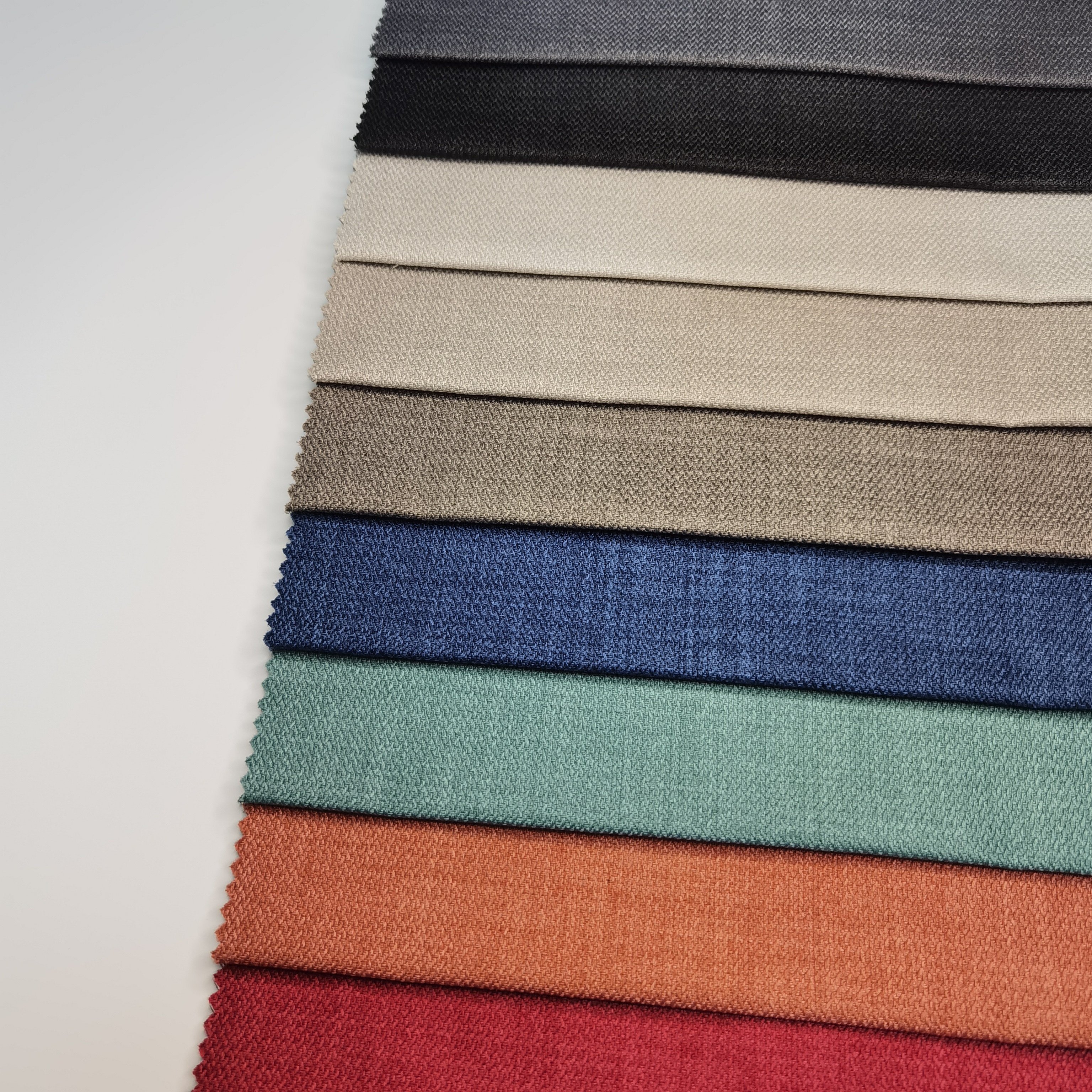 Wholesale Decorative Living Room 100% Polyester Woven Linen Look blackout curtain fabric