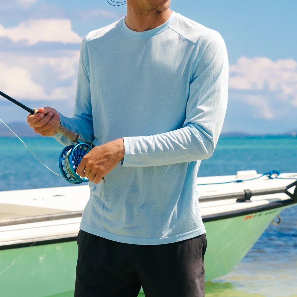 Custom Logo Outdoor Sports Casual Sun Protection Fishing Wear Wholesale Organic Bamboo Fishing Shirt Long Sleeve